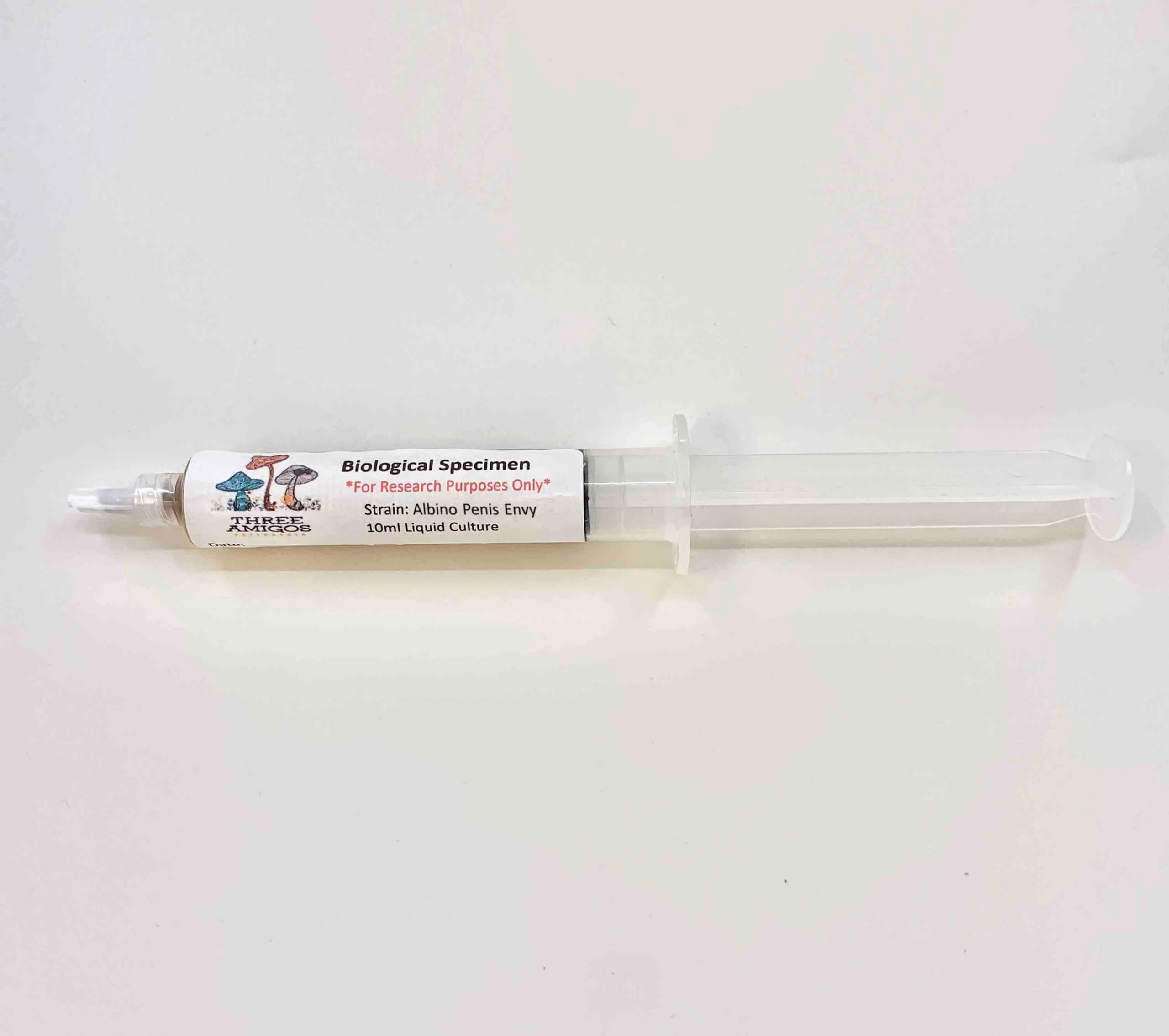 Mushroom Liquid Culture: Albino Penis Envy 10 cc