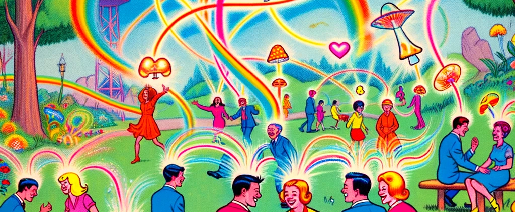 magic mushrooms socializing