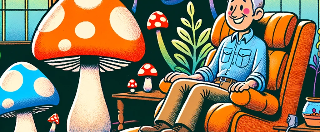 calmness and magic mushrooms